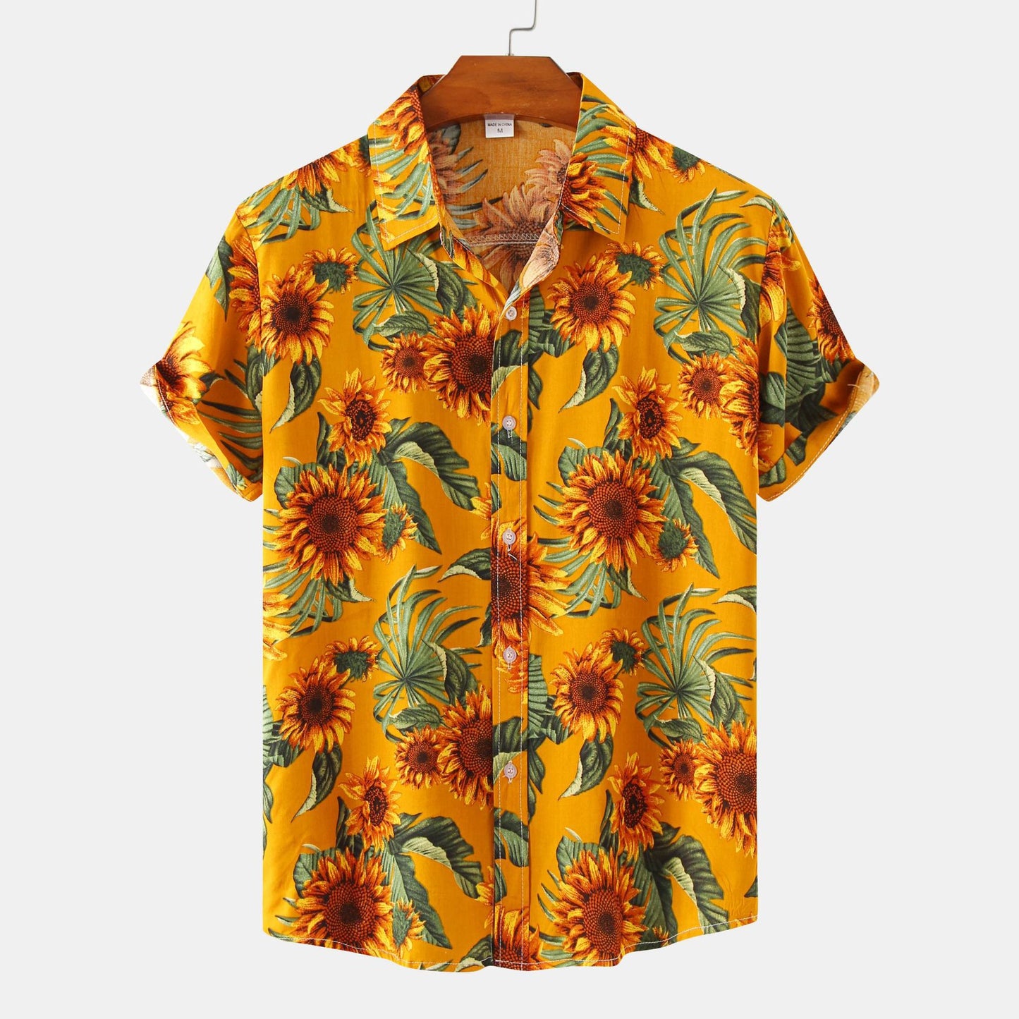 Summer Men's Hawaiian Shirt Short Sleeve