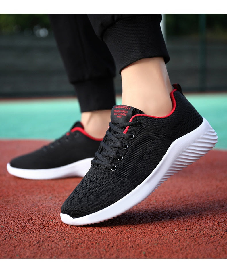 Spring And Summer - Men's Running Casual Flying Woven Shoes