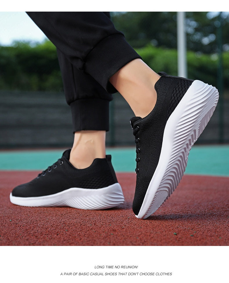 Spring And Summer - Men's Running Casual Flying Woven Shoes