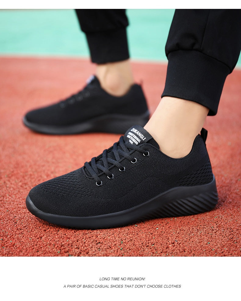 Spring And Summer - Men's Running Casual Flying Woven Shoes