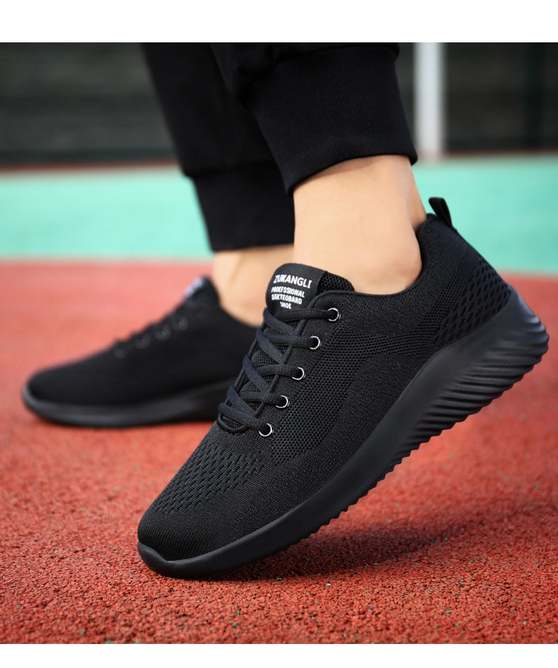 Spring And Summer - Men's Running Casual Flying Woven Shoes