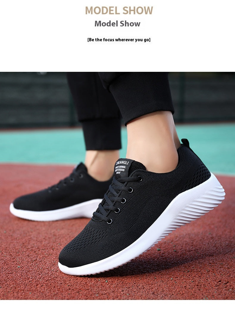 Spring And Summer - Men's Running Casual Flying Woven Shoes