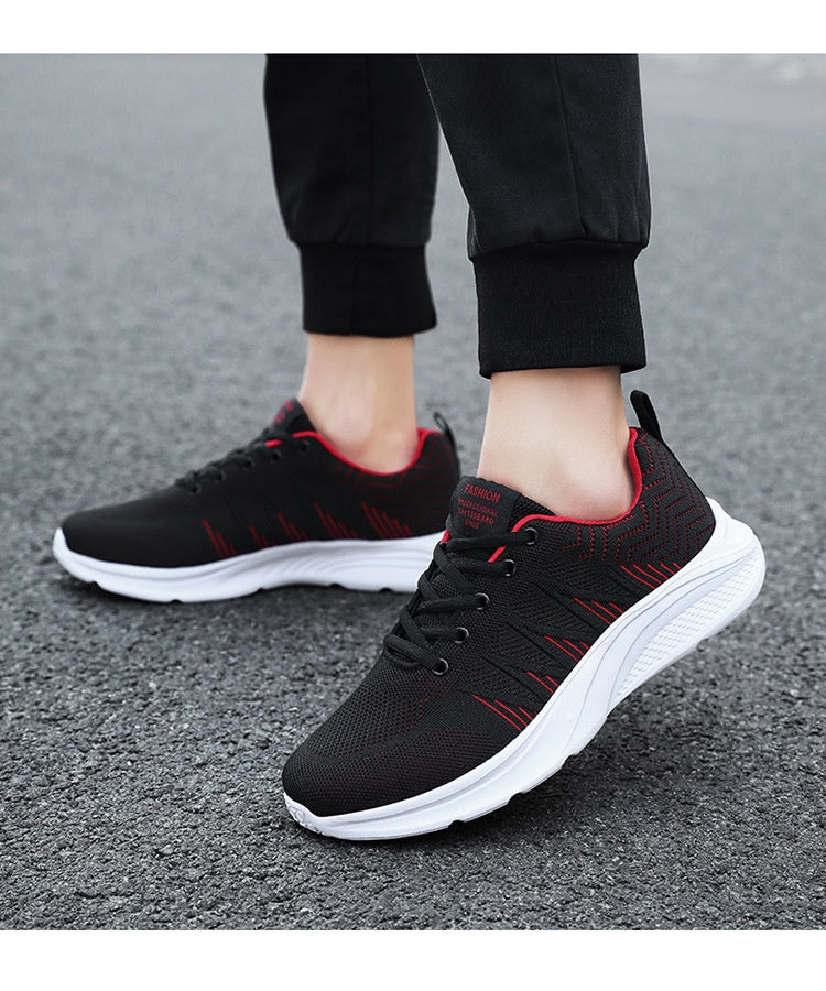 Spring And Summer - Men's Running Casual Flying Woven Shoes