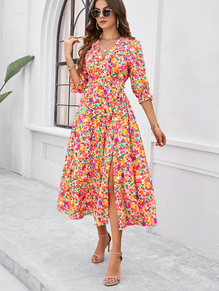 Spring And Summer Vacation Casual Dress