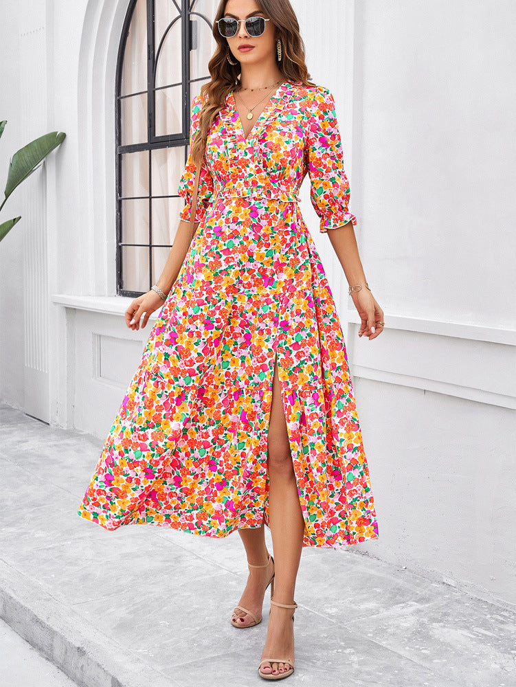 Spring And Summer Vacation Casual Dress