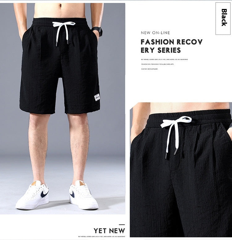 Men's Summer Sports Shorts - Quick-drying Ice Silk Knee Length Pants