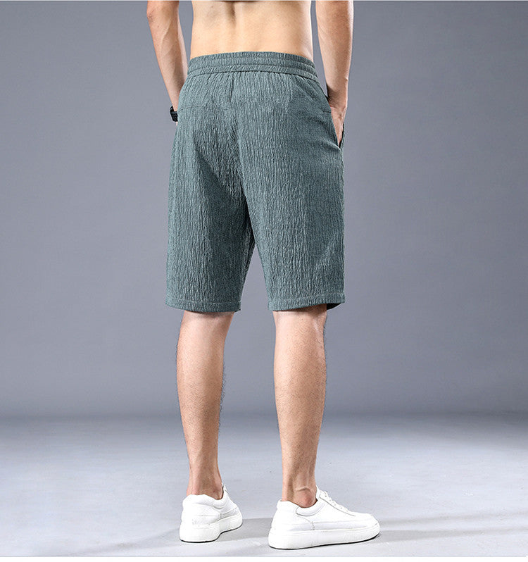 Men's Summer Sports Shorts - Quick-drying Ice Silk Knee Length Pants